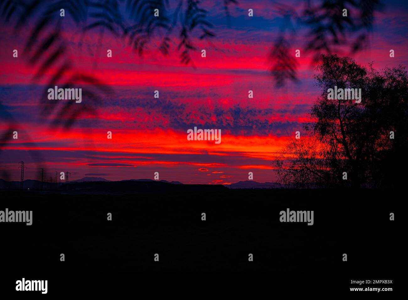 California cotton candy sunrise Stock Photo Alamy