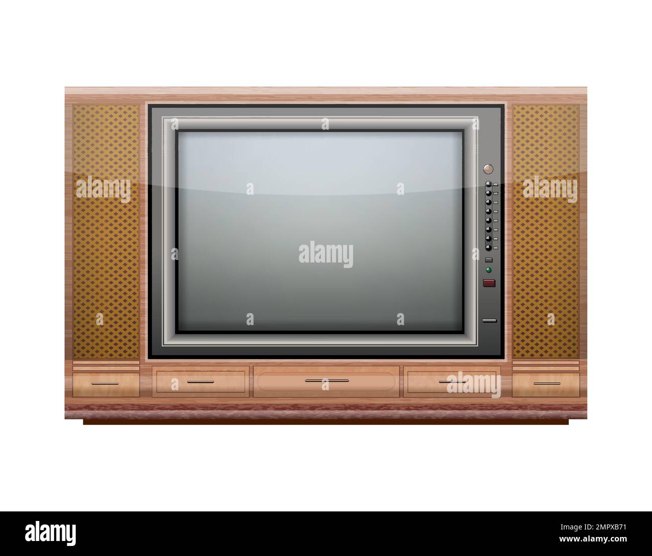 retro tv Stock Vector