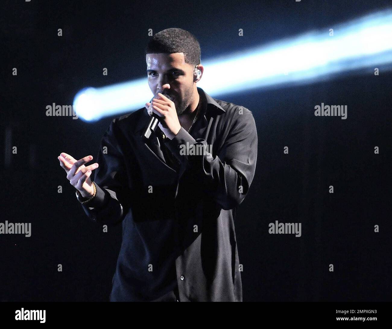 Drake performing live in concert