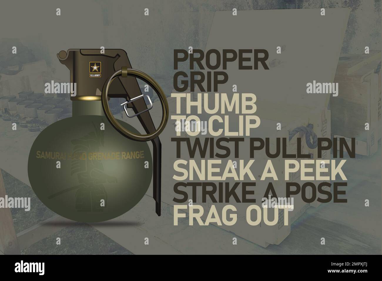 Digital vector graphic and poster of the current issued hand frag ...