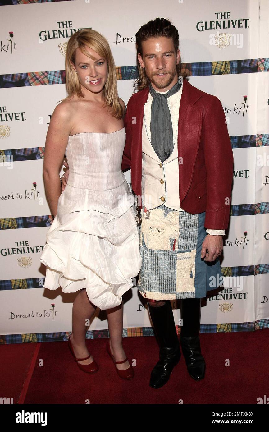 Stephanie Hardy and desinger Jeff Garner of Propetik pose for