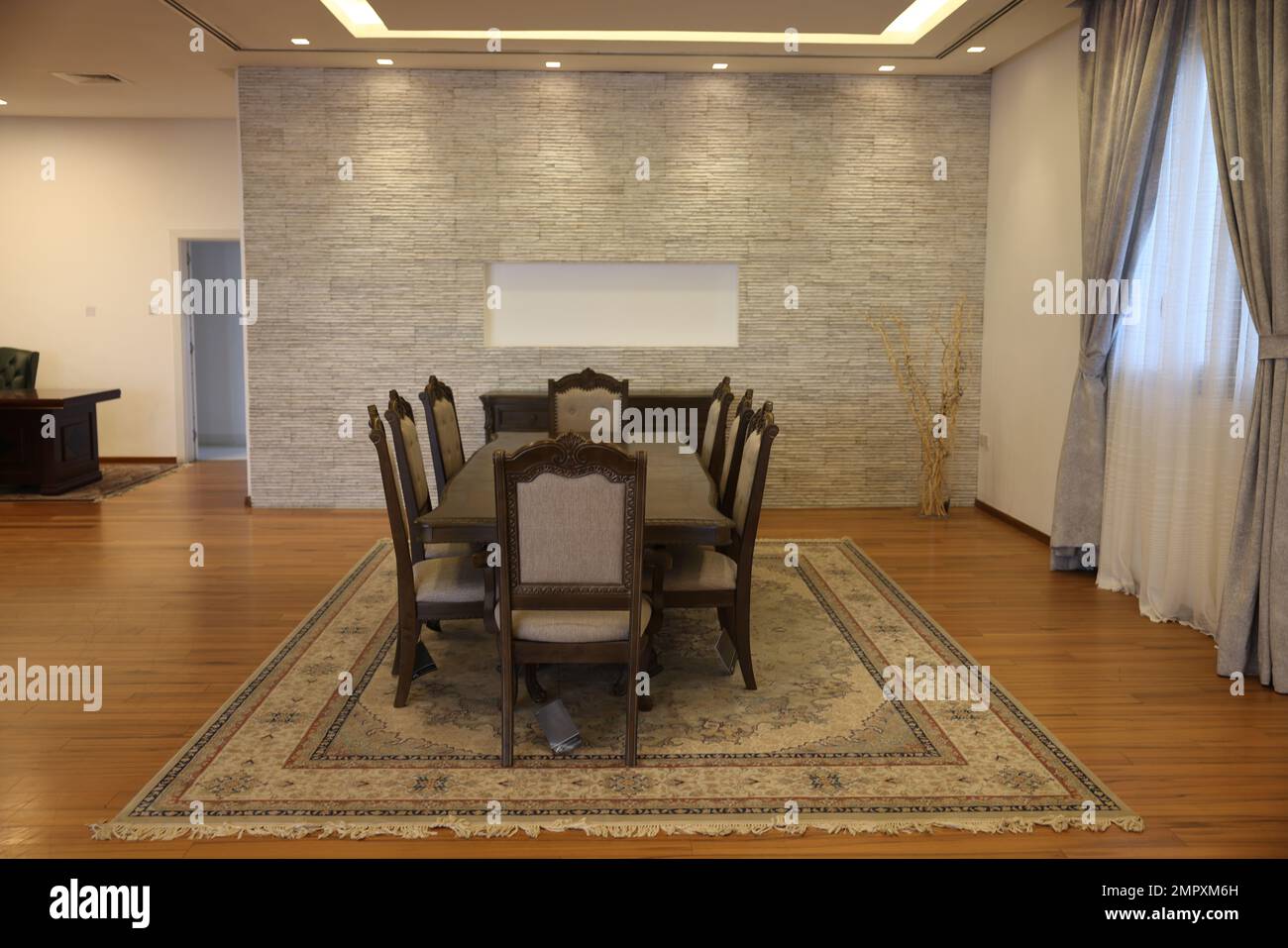 Interior view of the Area Support Group - Kuwait villa Stock Photo - Alamy