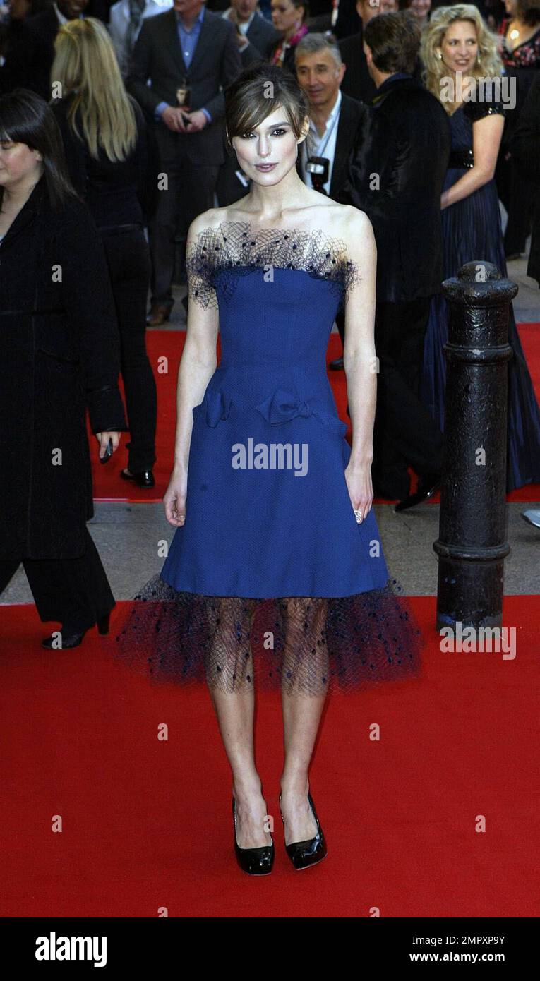 Actress and lead star Keira Knightley attends the world premiere of the ...