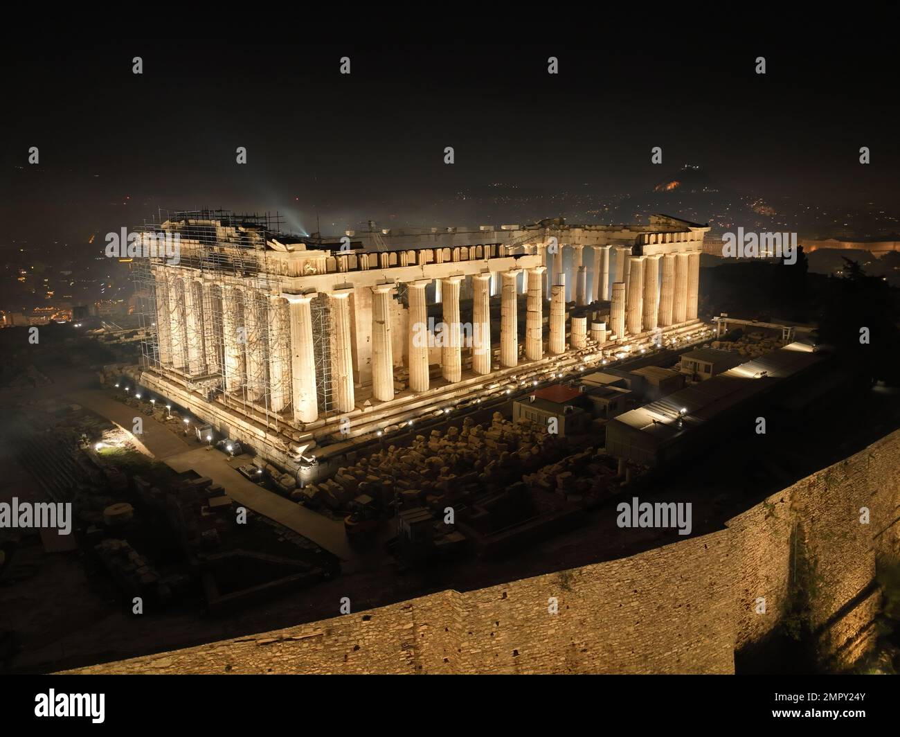 Parthenon athens drone hi-res stock photography and images - Alamy