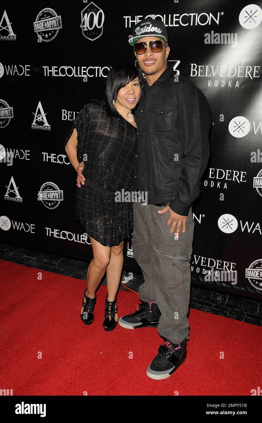 Tameka &lsquo;Tiny&rsquo; Cottle and T.I. at Dwyane Wade&rsquo;s 30th Birthday