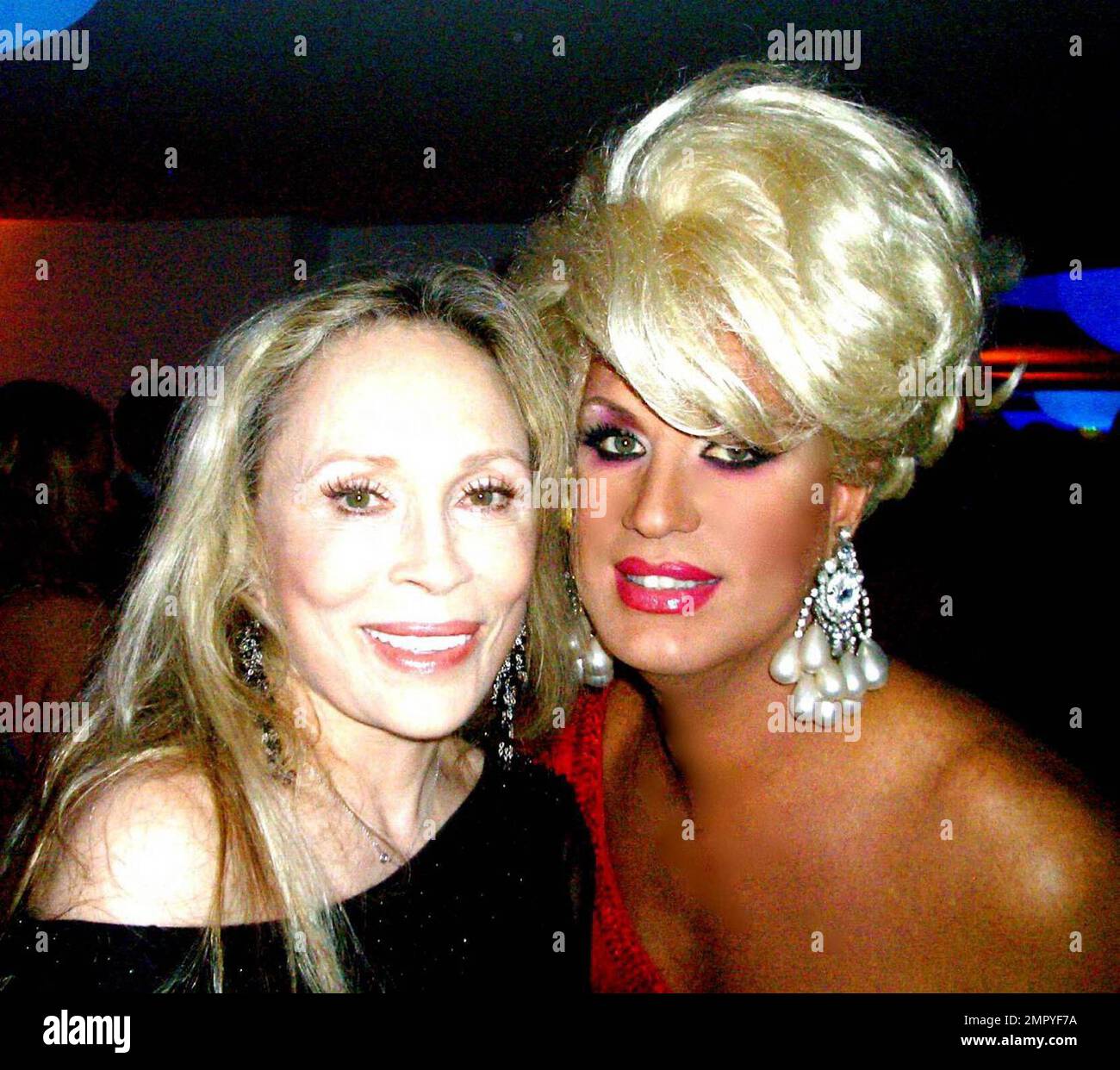 Superstar drag queen, famed "diva" Elaine Lancaster parties in Cannes