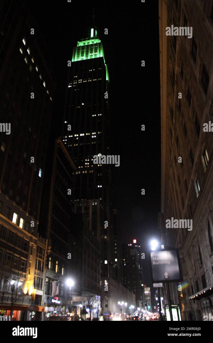 world sites patricks day empire state building