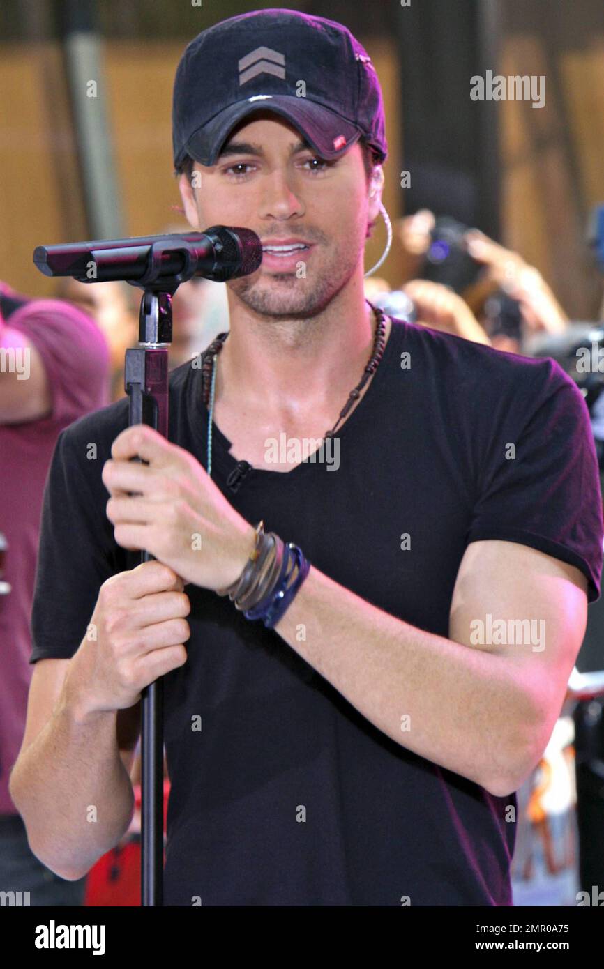 Latin pop superstar Enrique Iglesias performs live on NBC's