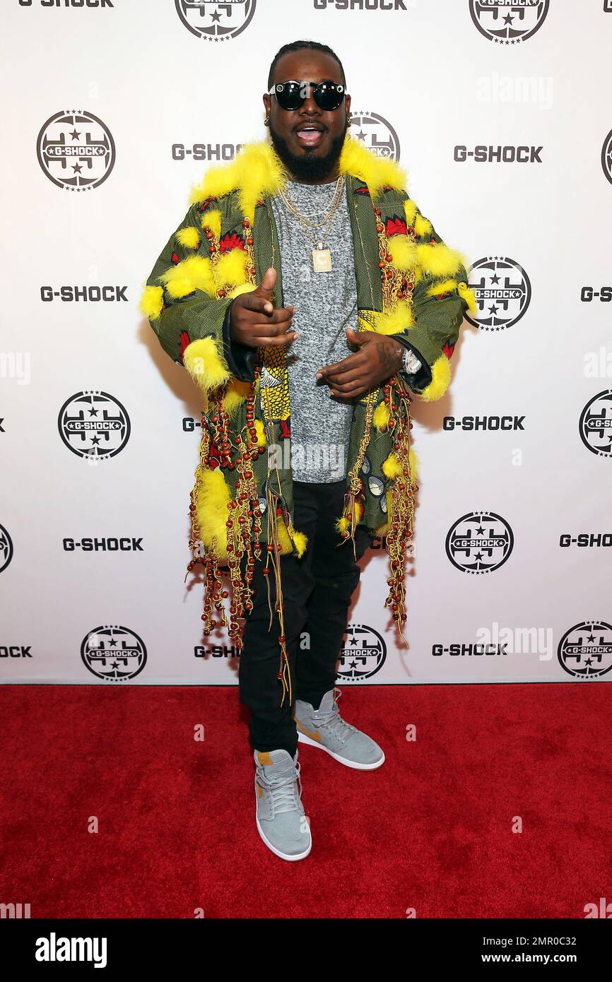 IMAGE DISTRIBUTED FOR G SHOCK T Pain arrives at the G SHOCK 35th Anniversary celebration inside The Theater at Madison Square Garden on Thursday Nov. 9 2017 in New York City. Photo by Mark