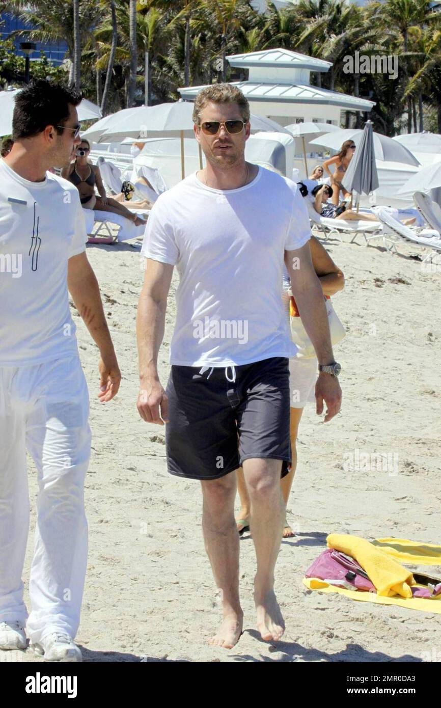 Actor Eric Dane takes a break from the steamy weather in South 