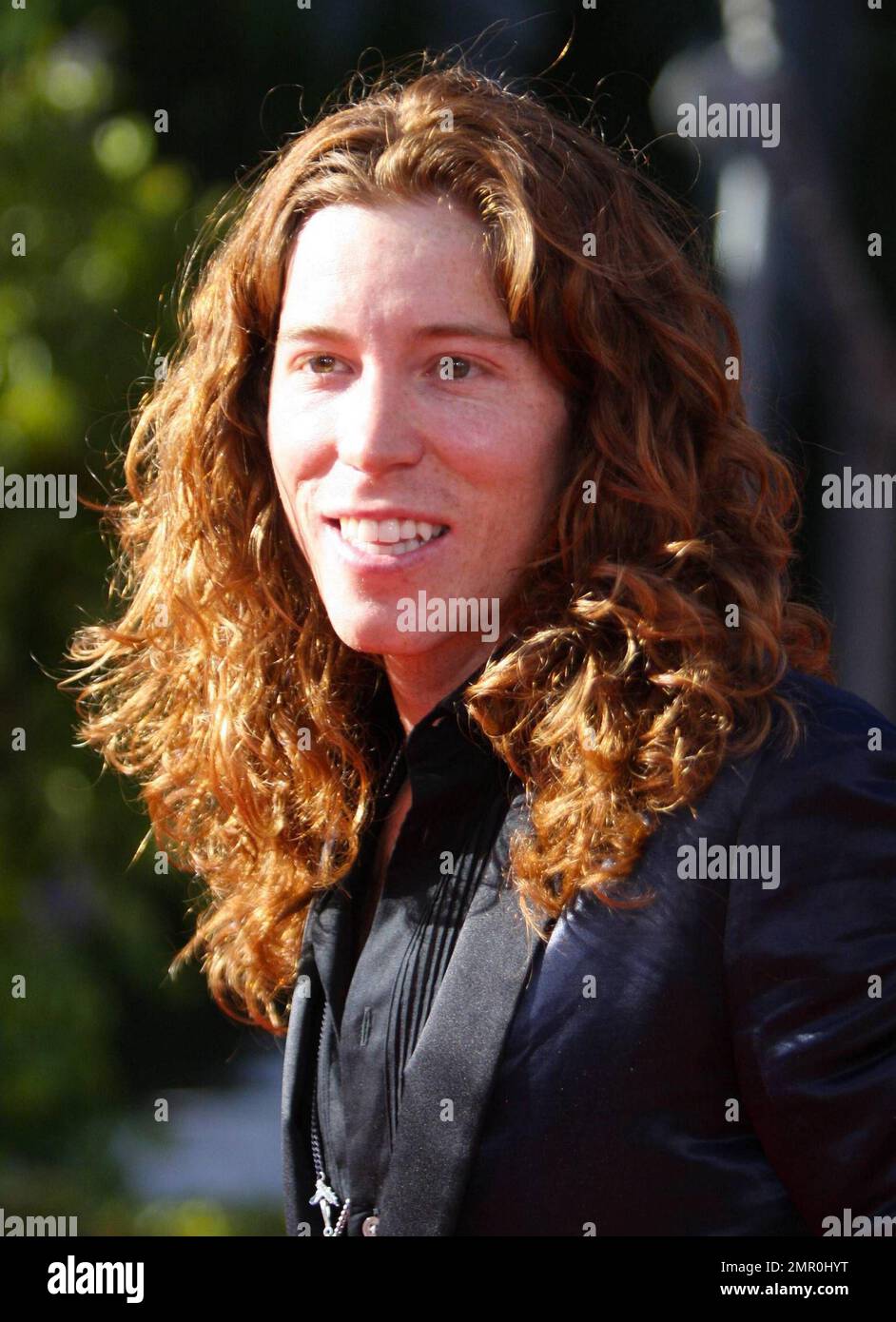 Professional snowboarder Shaun White walks the red carpet for the