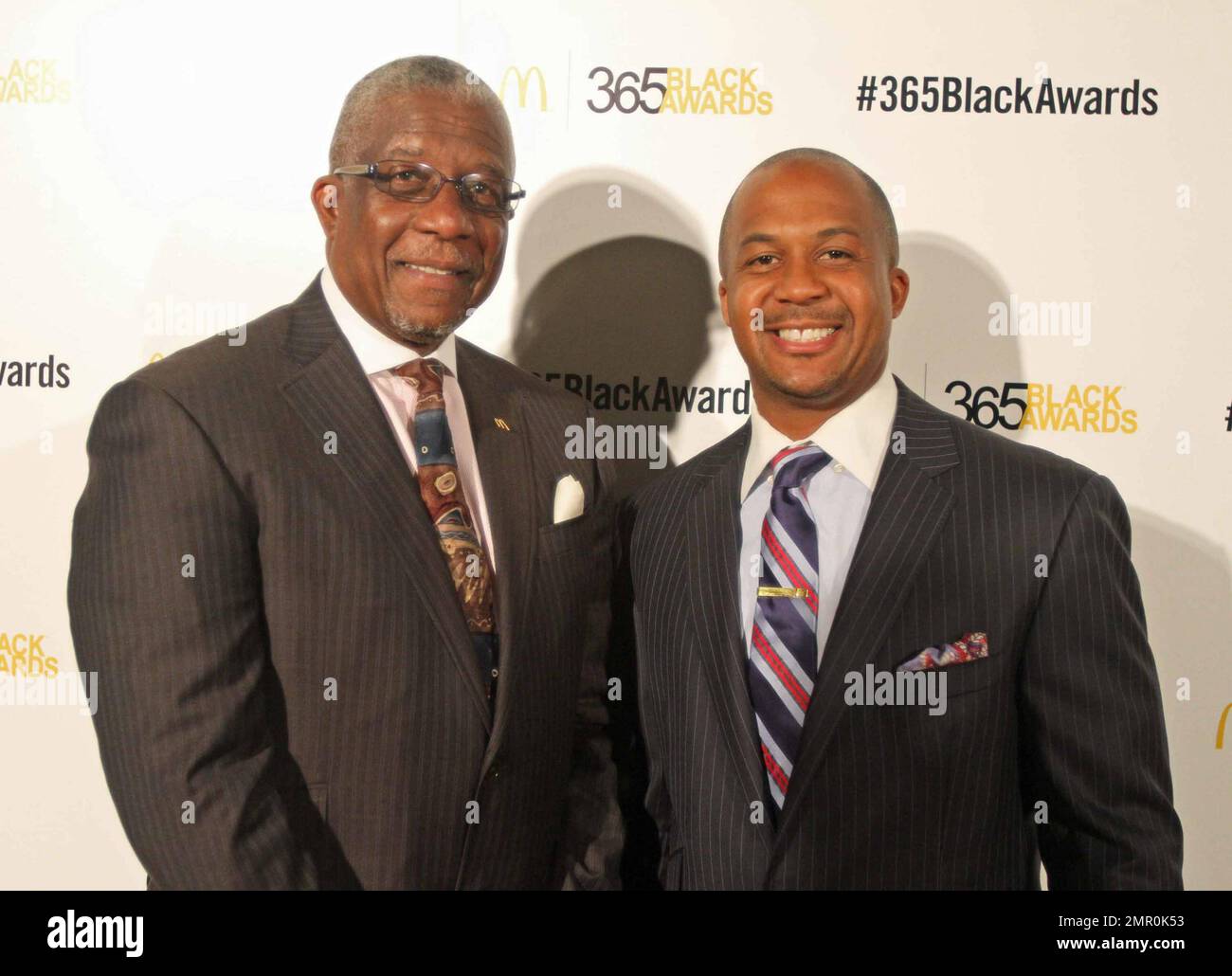 James Thrower and his son Jamar at the McDonald's 365Black Awards at