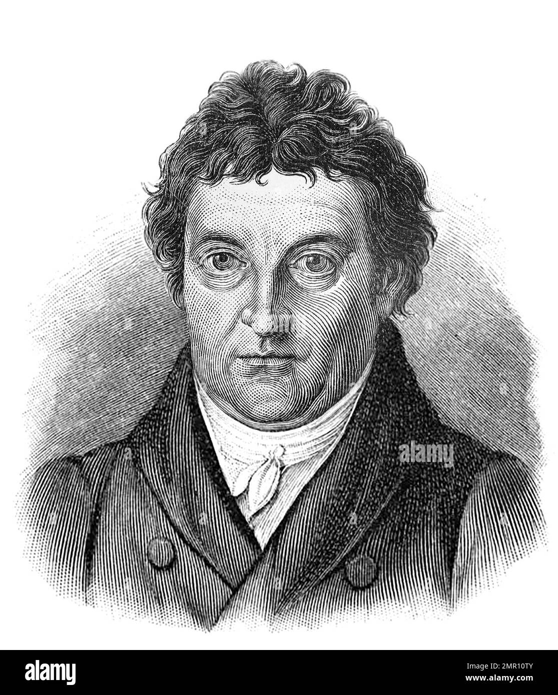 Johann Fichte. Portrait of the German philosopher, Johann Gottlieb Fichte (1762-1814) Stock Photo