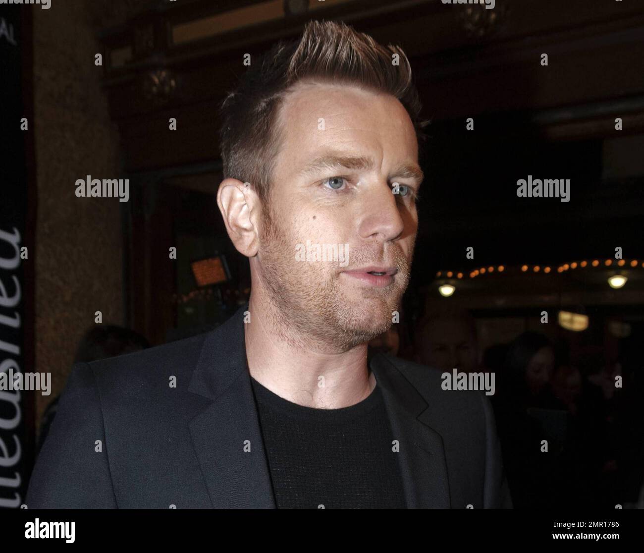 Actor Ewan McGregor speaks with reporters and walks the red carpet as
