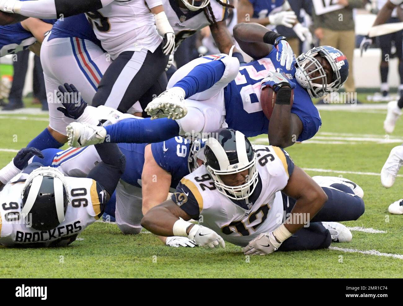 East Rutherford, New Jersey, USA. 5th Nov, 2017. Giants' defensive