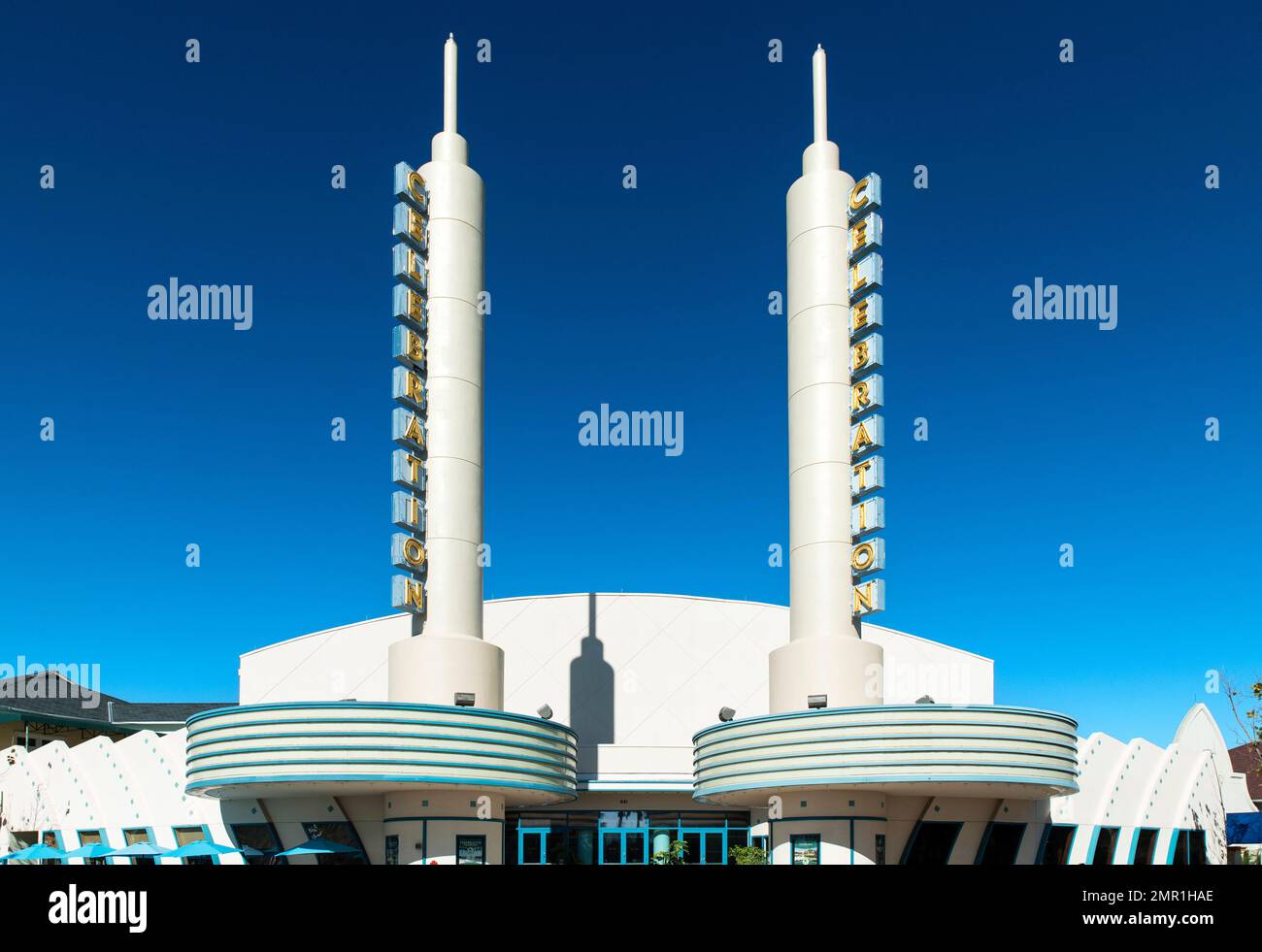Theater in the town of Celebration Village. Stock Photo