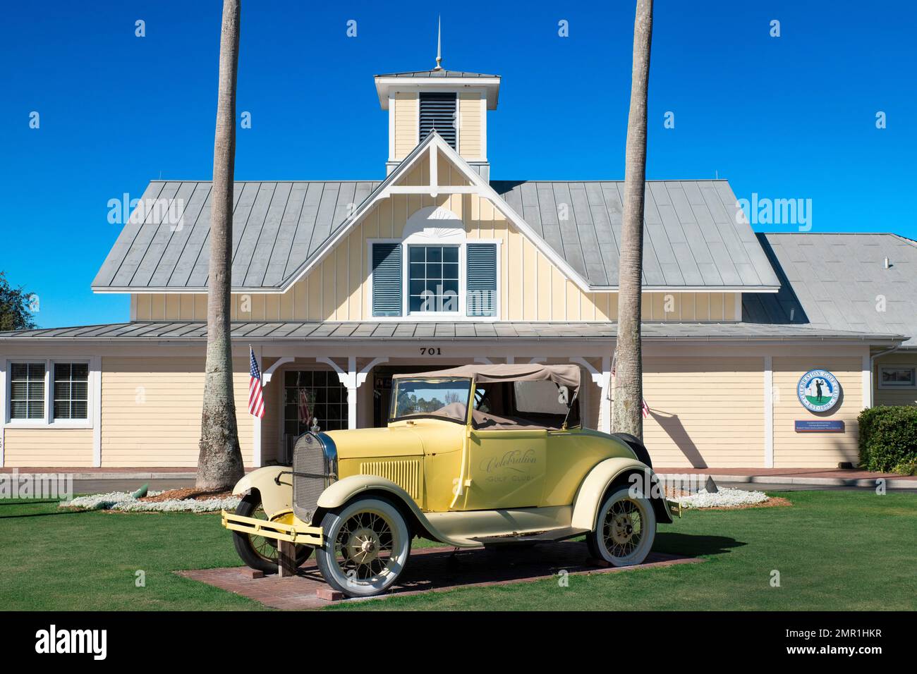 Celebration Golf Club entrance. Stock Photo