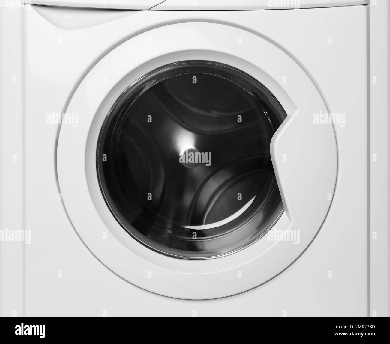 Modern empty washing machine on white background. Laundry day Stock Photo Alamy