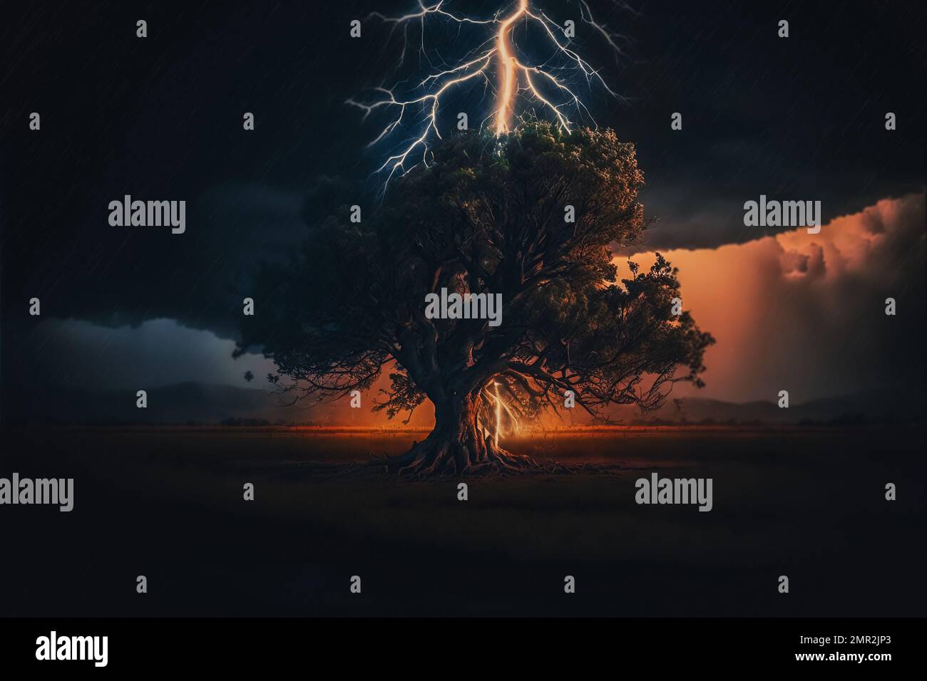 Electricity storm tree hi-res stock photography and images - Alamy