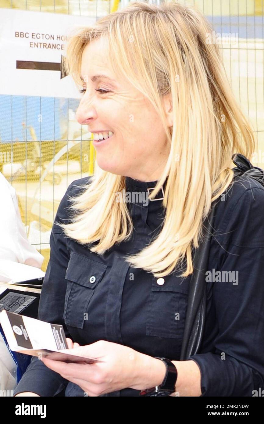 English TV Personality Fiona Phillips Is All Smiles As She Arrives At 