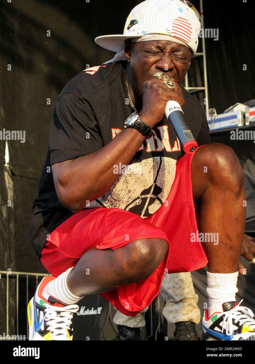 Flavor Flav (aka William Jonathan Drayton, Jr.) performs live with the