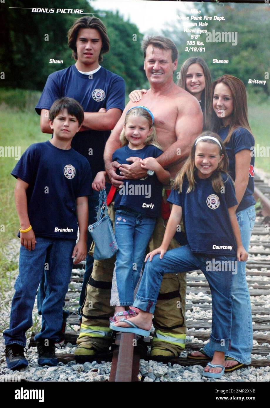 South Florida Firefighters Calendar 2006, Miami, FL, 3/9/06 Stock Photo