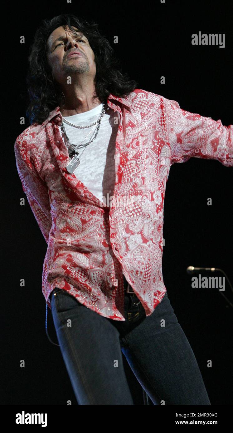 Singer Kelly Hansen of Foreigner perform in concert at the Seminole Hard Rock Live in Hollywood, FL. 1/14/10 Stock Photo