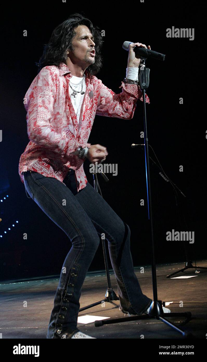 Singer Kelly Hansen of Foreigner perform in concert at the Seminole Hard Rock Live in Hollywood, FL. 1/14/10 Stock Photo