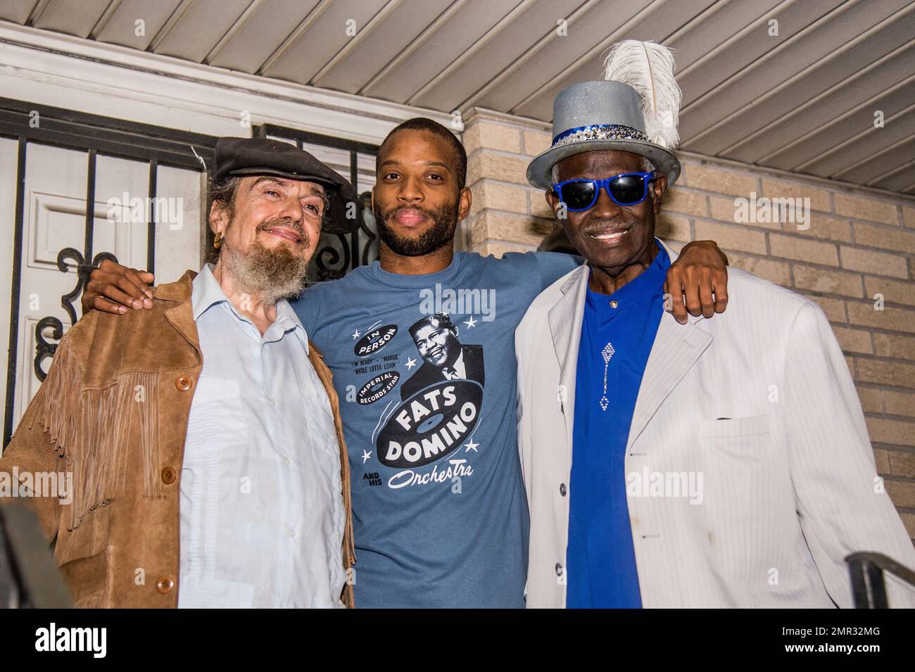 Dr. John, from left, Trombone Shorty and Al 'Carnival Time' Johnson
