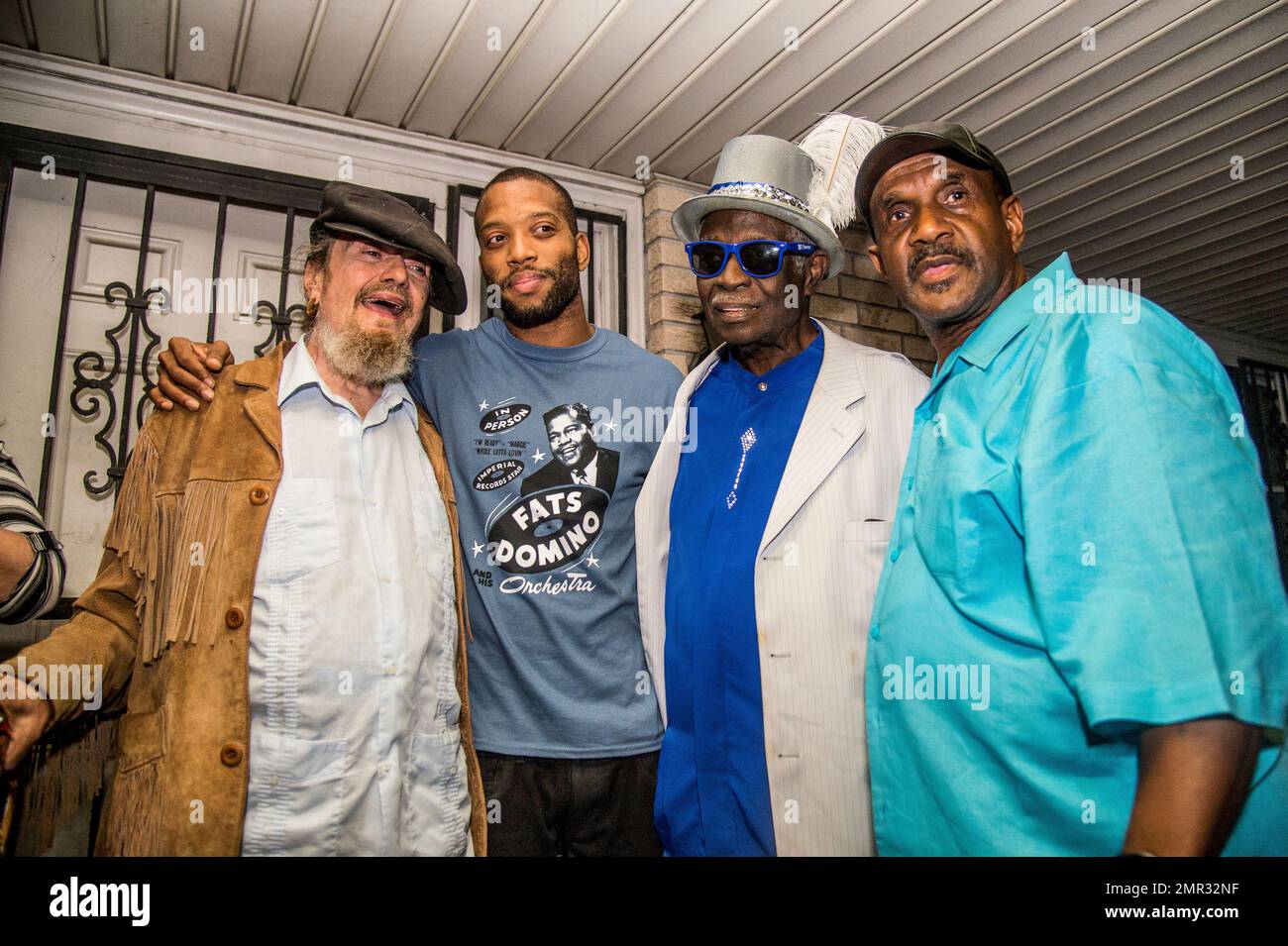 Dr. John, from left, Trombone Shorty, Al "Carnival" Johnson and Charles
