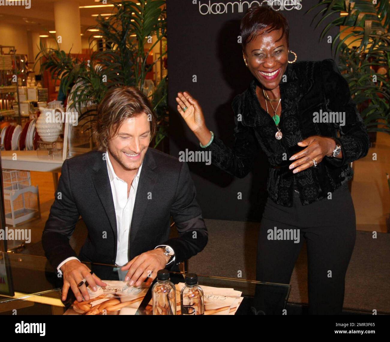 Gabriel Aubry, Montreal-born model and spokesperson for the home collection  Charisma, appears at Bloomingdale's in Century City Mall to promote  Charisma and sign autographs for fans. Aubry, who has a daughter with