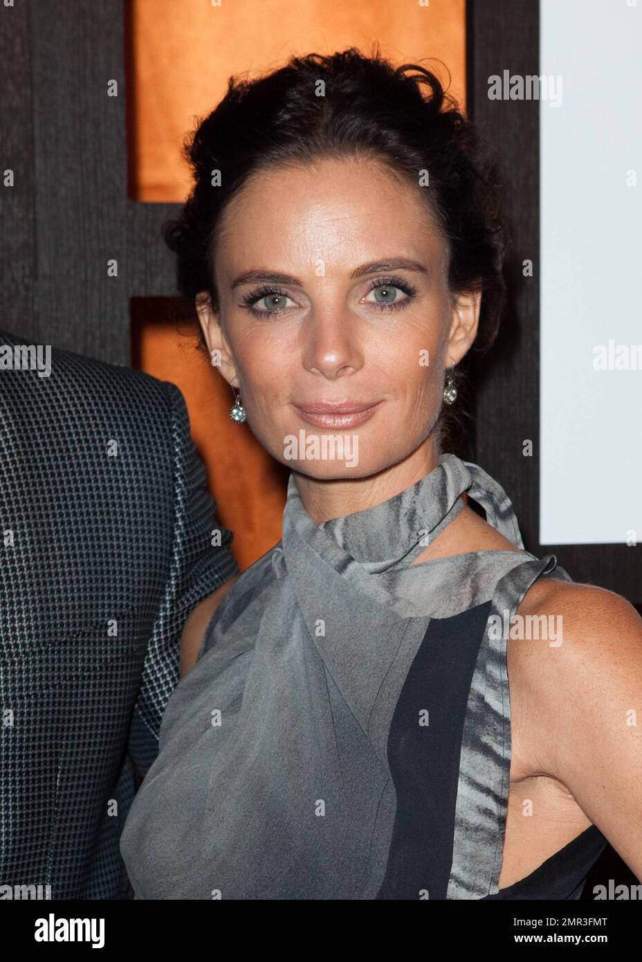 English actress Gabrielle Anwar walks the red carpet with her boyfriend