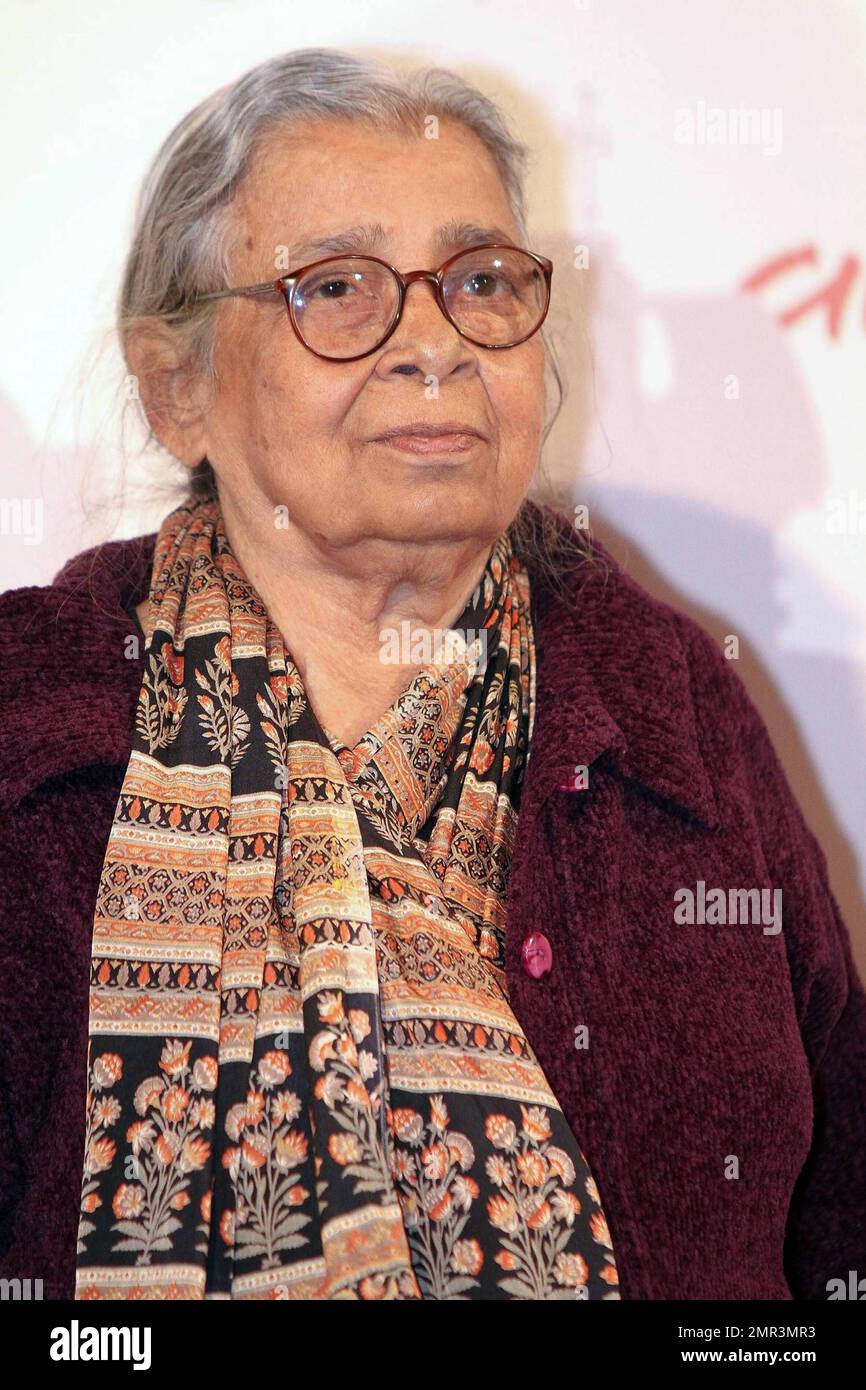 Mahasweta Devi at the 'Gangor' photocall during The 5th International Rome Film in Rme, Italy. 10/30/10. Stock Photo