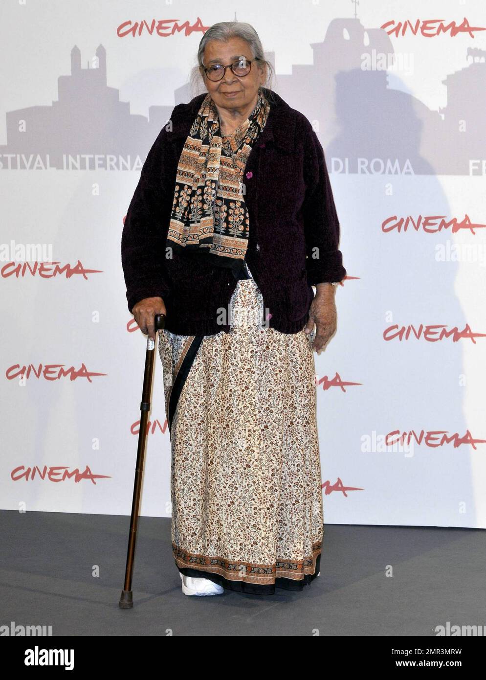 Mahasweta Devi at the Gangor photo call at the 5th Annual Rome Film Festival in Rome, Italy. 10/30/10.      . Stock Photo