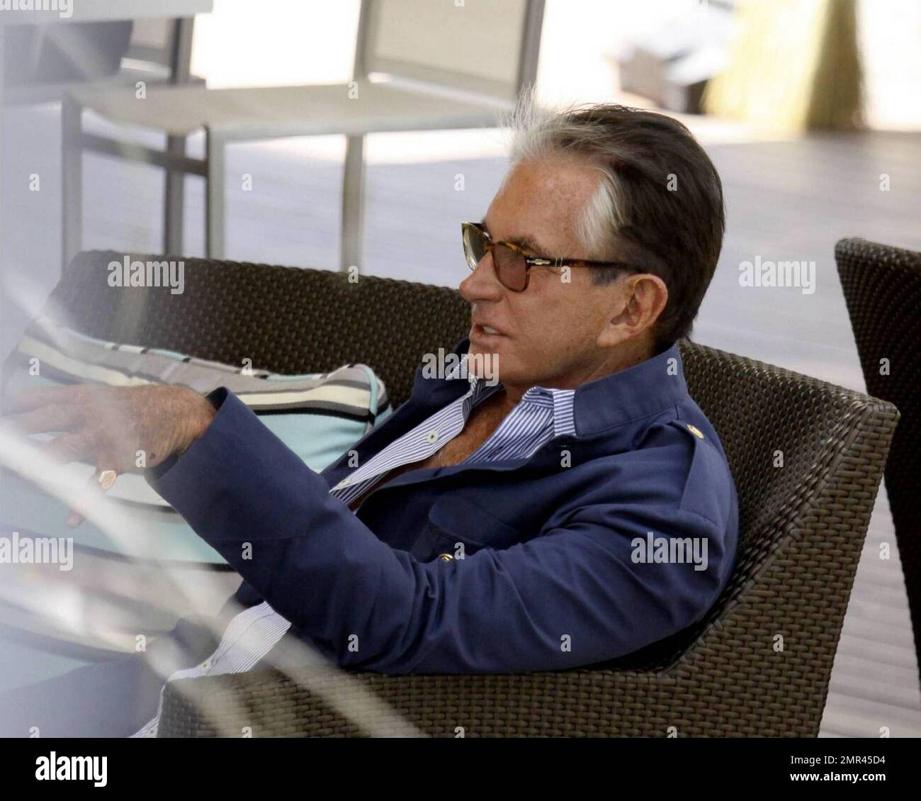 American film and television actor Hamilton enjoys a leisurely