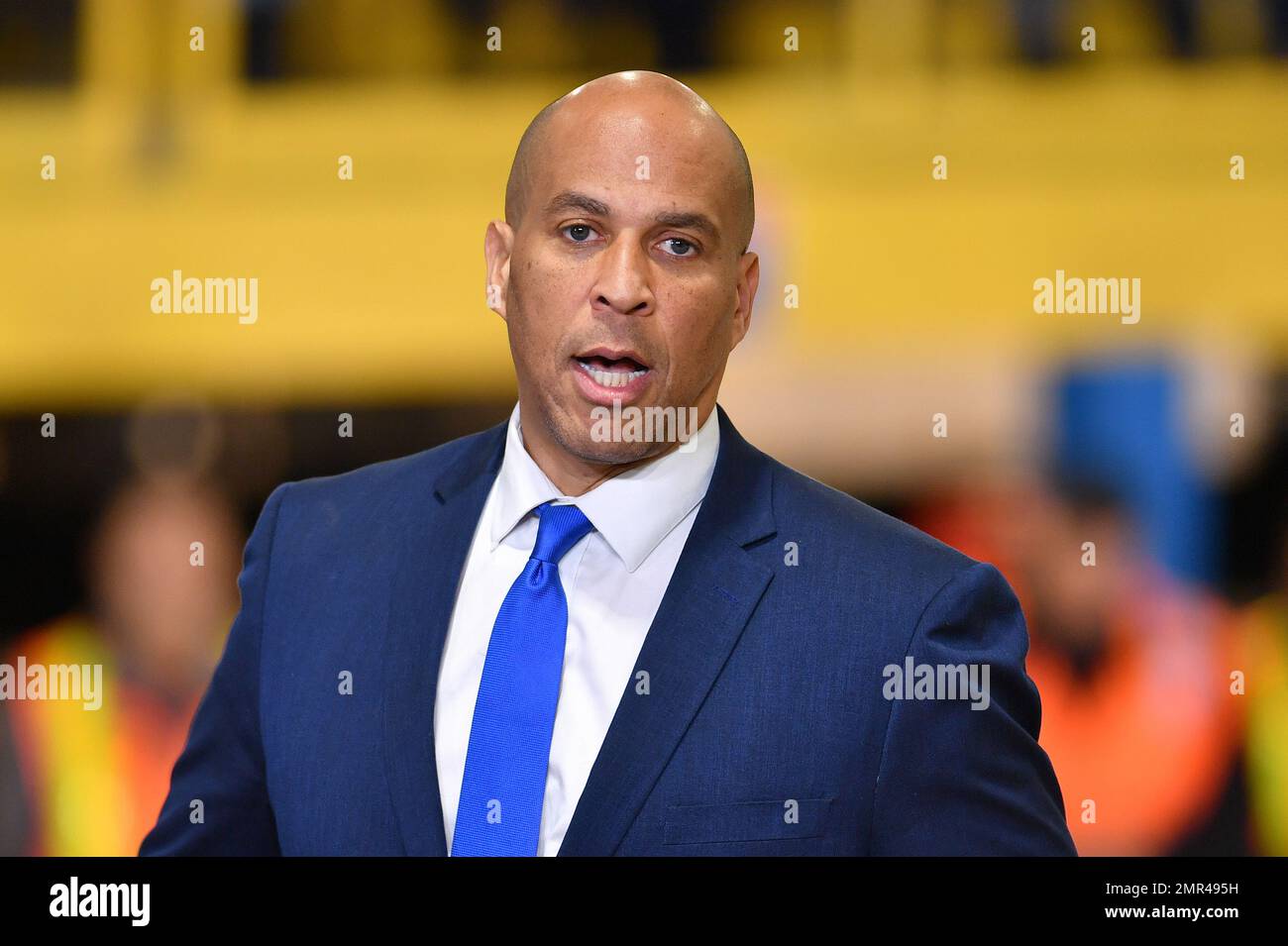 New York USA 31st Jan 2023 U S Senator Cory Booker Of N J Speaks new-york-usa-31st-jan-2023-u-s-senator-cory-booker-of-n-j-speaks