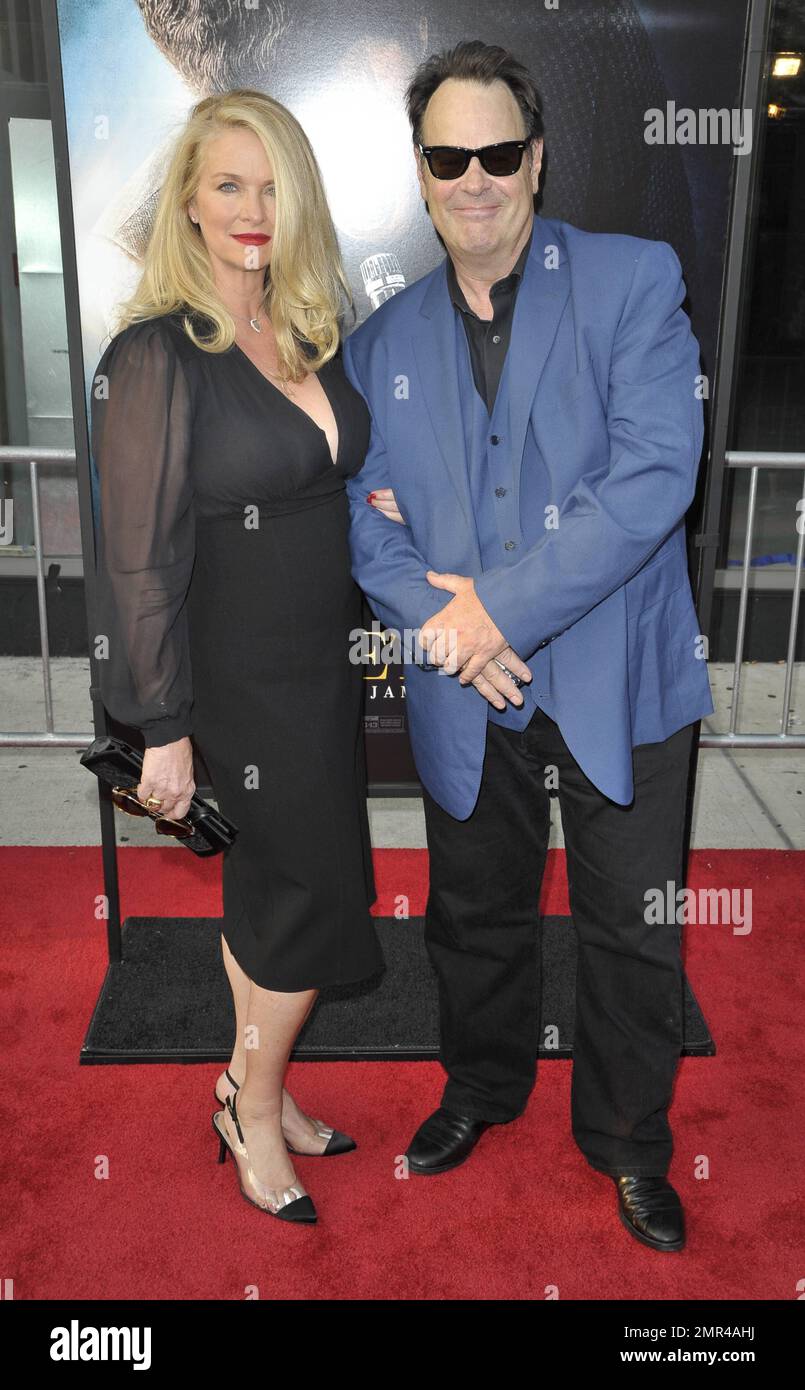 donna dixon and actor dan aykroyd at the get on up premiere at the apollo theater new york ny july 21 2014 2MR4AHJ