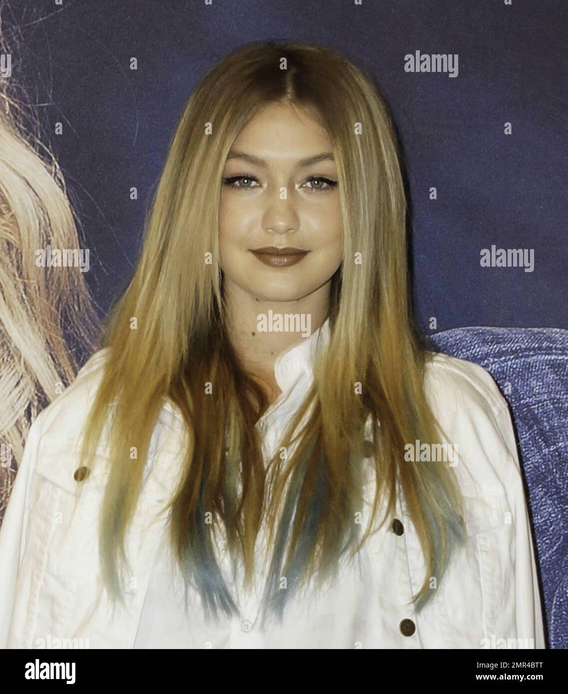 Model Gigi Hadid greets fans and poses for pictures at David Jones