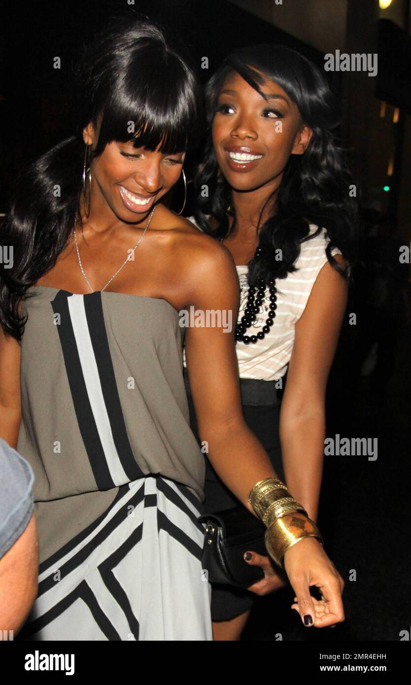 Paris Hilton, Brandy and Kelly Rowland all dined at Hollywood hotspot