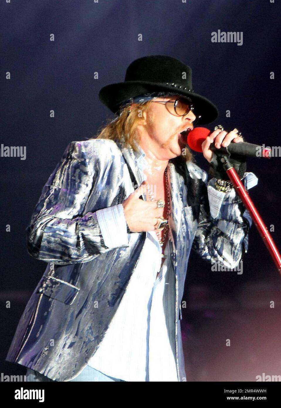 Guns N' Roses performs live in concert, headlining the main stage at ...