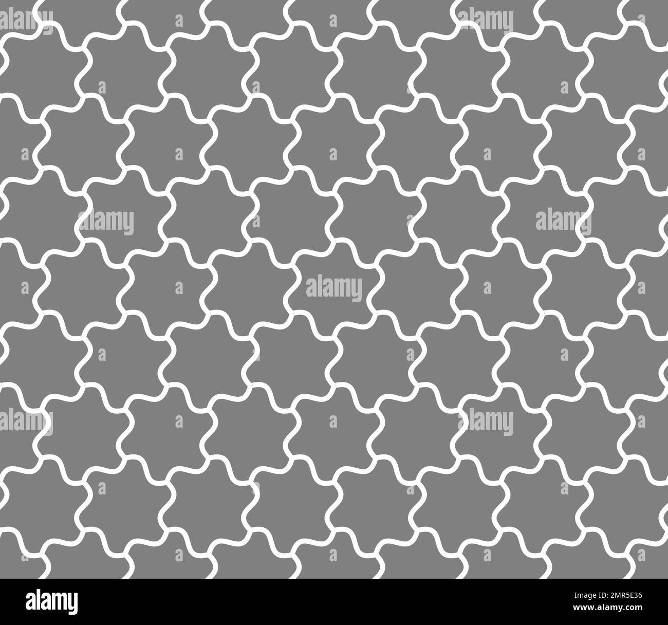 Seamless background of curved hexagons Stock Vector