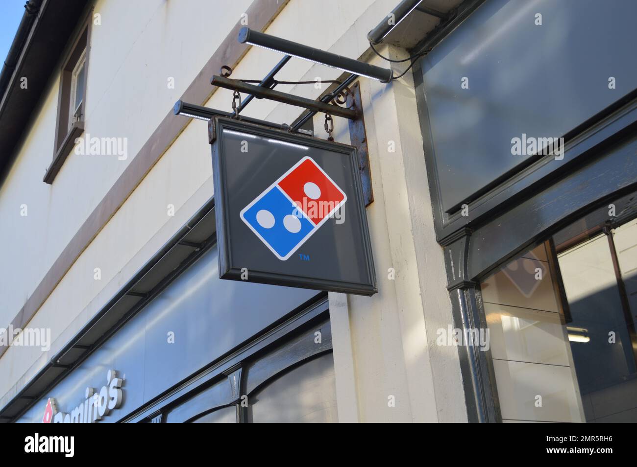 Dominos pizza delivery haverfordwest hi res stock photography and