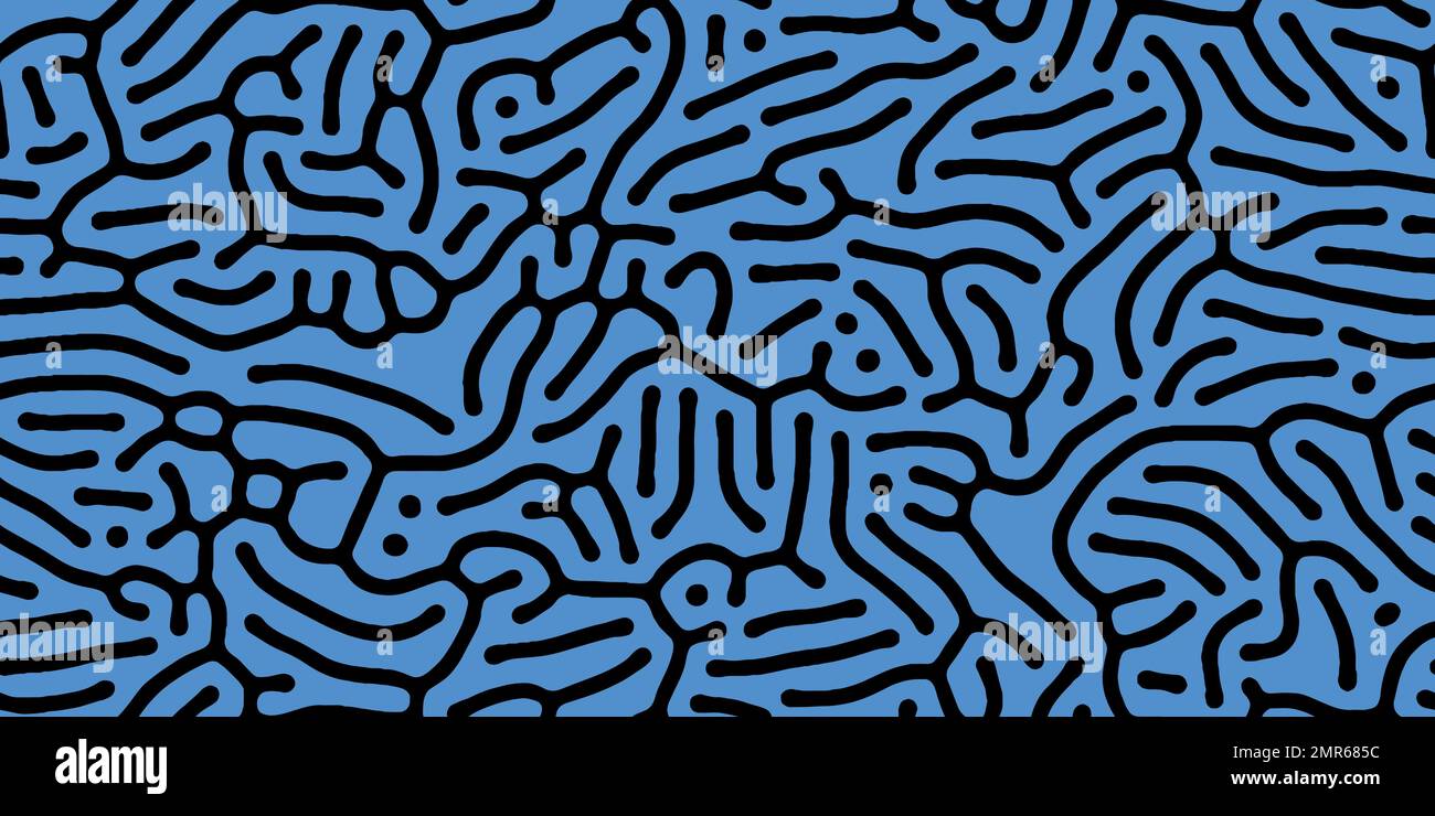 Abstract organic seamless pattern in black and white Stock Vector Image ...