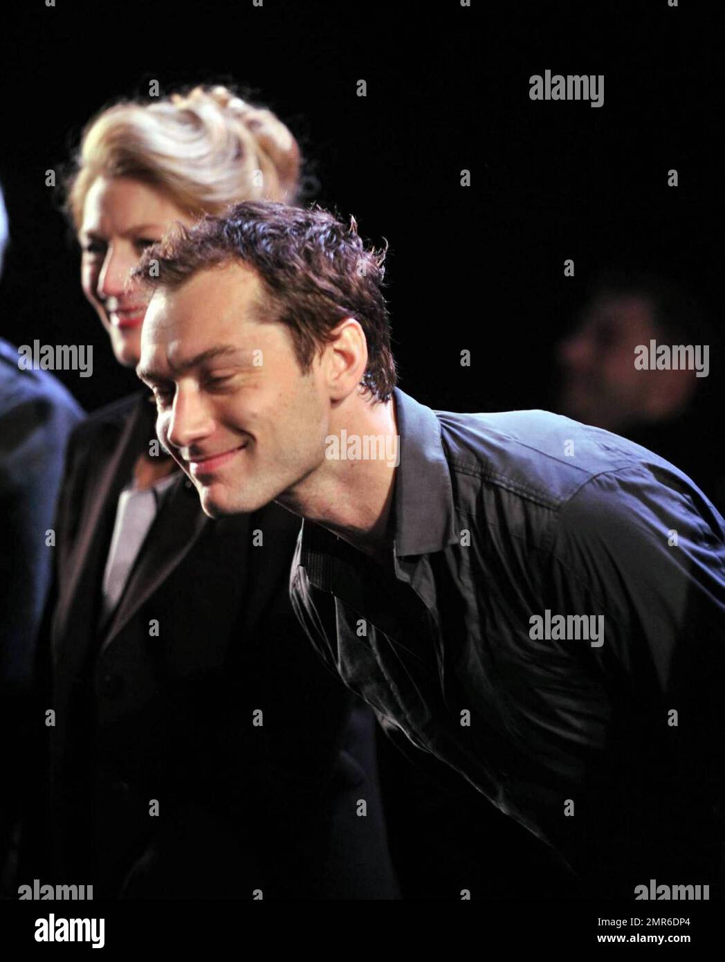 Actor Jude Law performs on the opening night of Hamlet on Broadway and(01)
