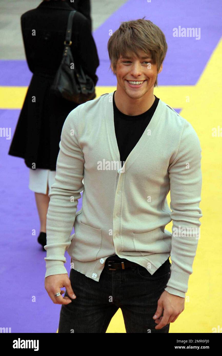 Mitch Hewer attends the 'Hannah Montana: The Movie' premiere in London, UK. 4/23/09. Stock Photo