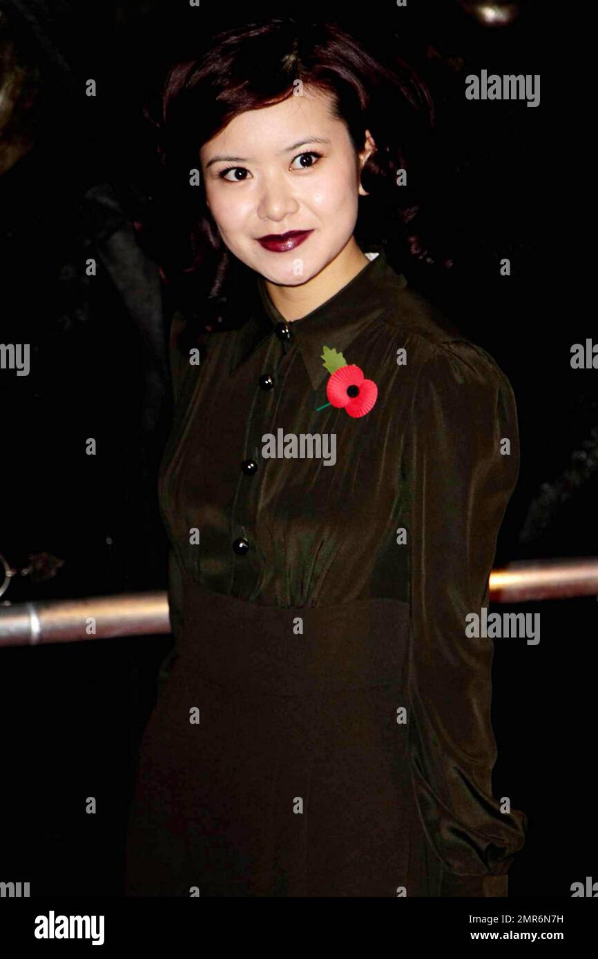 Katie Leung poses on the red carpet at the world premiere of Warner Bros. 'Harry Potter and the Deathly Hallows: Part 1' held at the Odeon West End in Leicester Square. London, UK. 11/11/10. Stock Photo