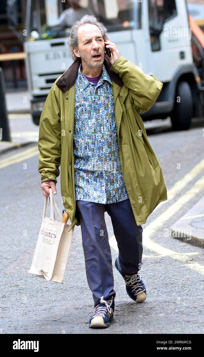 Actor Harry Shearer, best known for his long-running role on 'The Simpsons,' work on 'Saturday Night Live' and the band Spinal Tap, spends some time out and about during a visit to London, UK. 6/15/11. Stock Photo