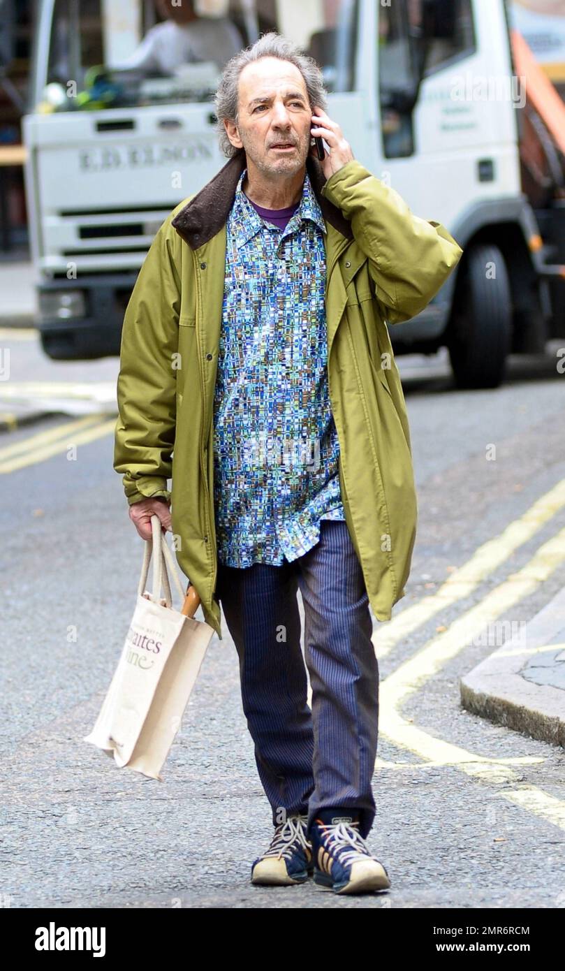 Actor Harry Shearer, best known for his long-running role on 'The Simpsons,' work on 'Saturday Night Live' and the band Spinal Tap, spends some time out and about during a visit to London, UK. 6/15/11. Stock Photo