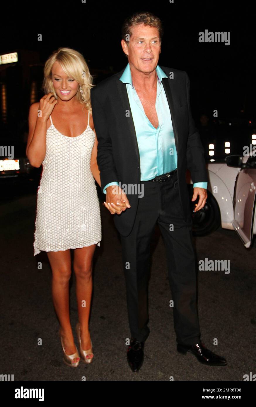 Former 'Baywatch' star David Hasselhoff along with girlfriend Hayley