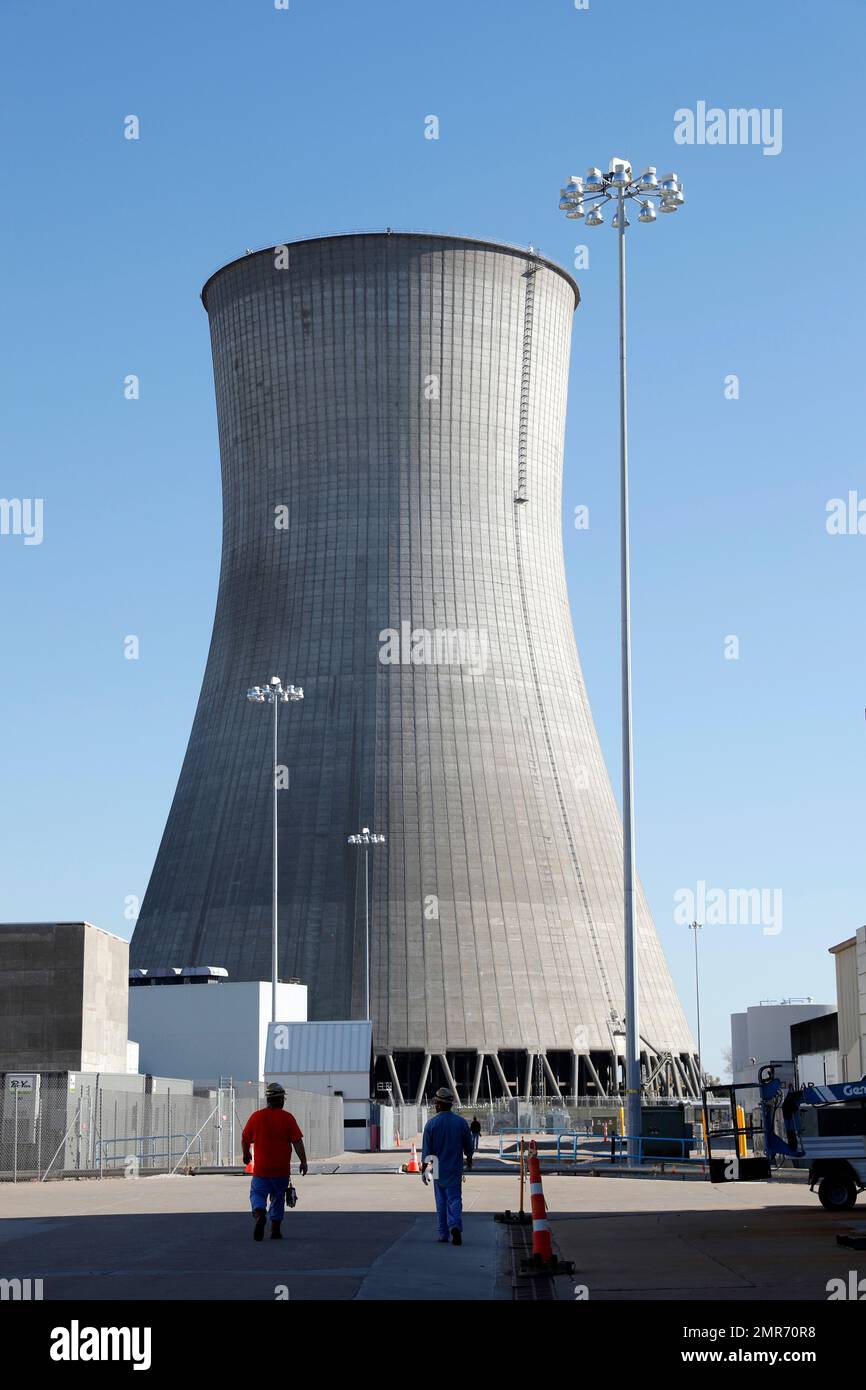 The cooling tower at the Callaway Energy Center, Missouri's only nuclear  power plant, Thursday, Oct. 19, 2017, in Reform, Mo. The plant is currently  shut down for scheduled maintenance while undergoing a